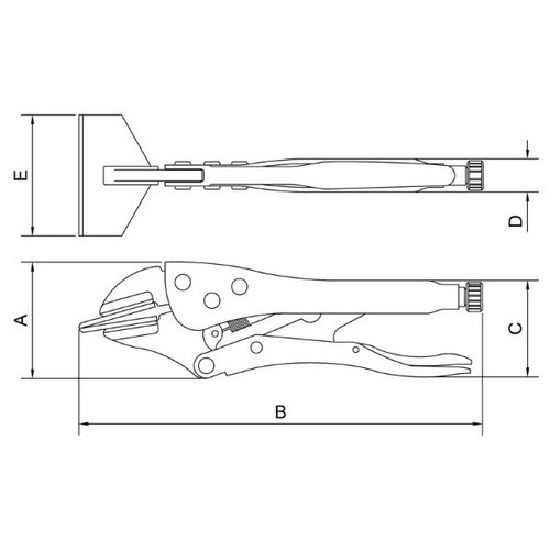 Pinza Presion Tramontina Pro 44019 Plancha 10