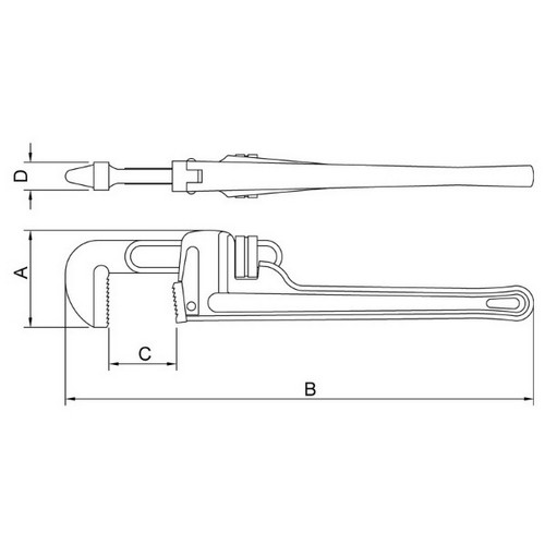 Llave para Caño tipo Americano Tramontina Pro 44021 24" 100mm