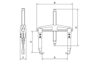 Extractor de Polea Tramontina Pro 44025 Ajustable 18cm Extractor de Polea Tramontina Pro 44025 Ajustable 18cm