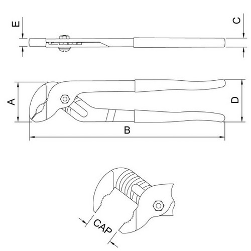 Pinza Pico de Loro Tramontina Pro 44038 10