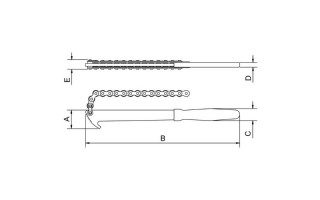 Llave p/ Filtro Tramontina Pro 44040 de Cadena 100mm Llave p/ Filtro Tramontina Pro 44040 de Cadena 100mm