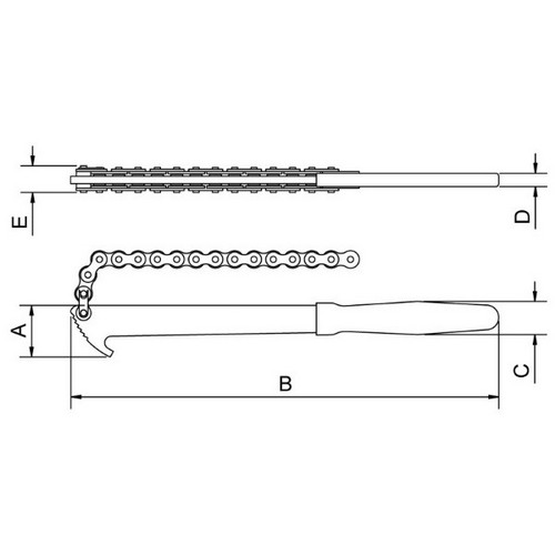 Llave p/ Filtro Tramontina Pro 44040 de Cadena 100mm