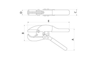 Corta Tubos de PVC Tramontina Pro 44059 42mm Corta Tubos de PVC Tramontina Pro 44059 42mm