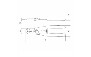 Pinza Pela Cables Tramontina Pro 44049 9''