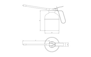 Aceitera Tramontina Pro 44069 Pico Flexible 500ml