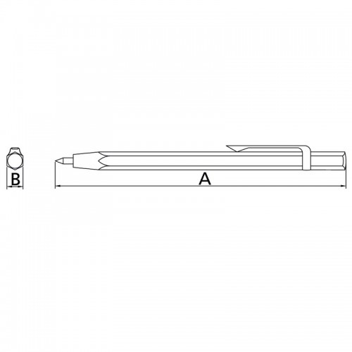 Marcador Tramontina Pro 44095 punta de Tungsteno