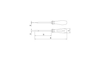 Destornillador Plano Tramontina Pro Twister 1/8x3" Destornillador Plano Tramontina Pro Twister 1/8x3"
