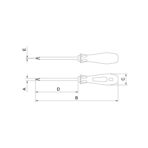 Destornillador Cruz Tramontina Pro Twister 44135 5x75mm