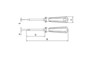 Destornillador Plano Aislado Tramontina Pro 3x75mm Destornillador Plano Aislado Tramontina Pro 3x75mm