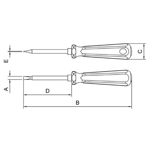 Destornillador Plano Aislado Tramontina Pro 44115 1/4x4"