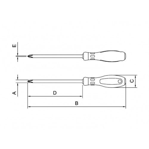 Destornillador Cruz Tramontina Pro UltraGrip 1/4x6"