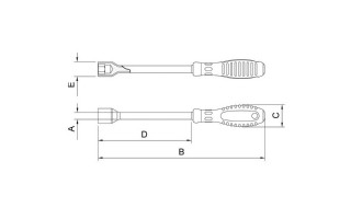 Destornillador Tubo Hex. Tramontina Pro IEC 1000V 12mm