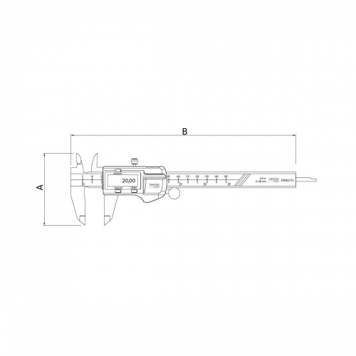 Calibre Digital Tramontina Pro 44540 150mm 6''