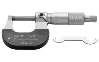 Micrómetro Externo Tramontina Pro Analógico 0-25mm 0,01mm Micrómetro Externo Tramontina Pro Analógico 0-25mm 0,01mm
