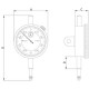 Reloj Comparador Tramontina Pro 0-5mm 0,01mm