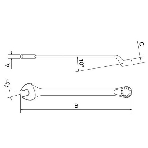 Llave Combinada Tramontina Pro 44660 34mm