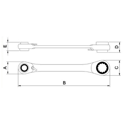 Llave Estriada MultiDrive Tramontina Pro 12-15mm