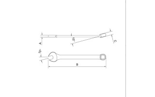 Llave Combinada Plana Tramontina Pro 44650 10mm Llave Combinada Plana Tramontina Pro 44650 10mm