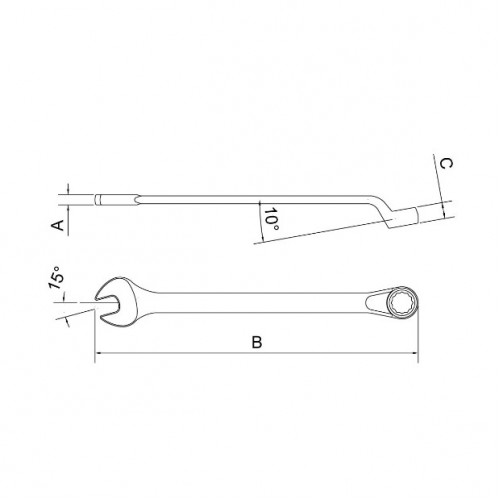 Llave Combinada Tramontina Pro 44660 23mm