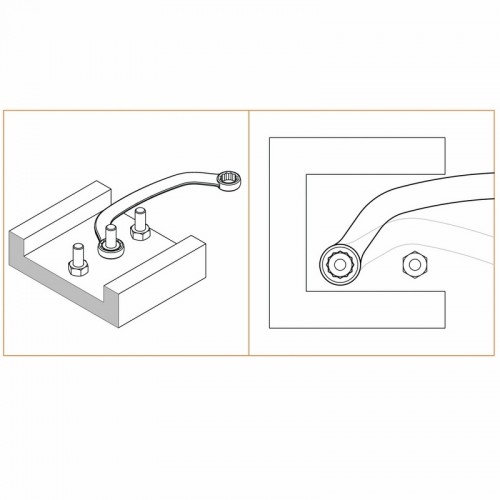 Llave Estriada Media Luna Tramontina Pro 15x17mm