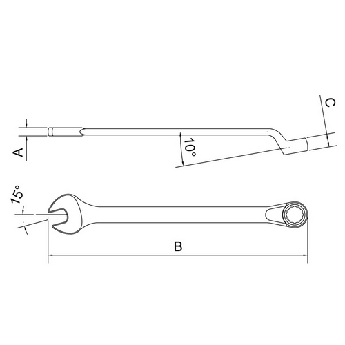 Llave Combinada Tramontina Pro 44660 8mm