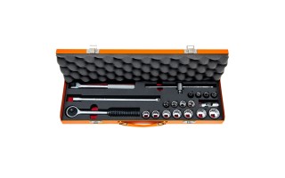 Llaves Tubo Tramontina Pro enc.3/8" 21pzs 6-22mm Llaves Tubo Tramontina Pro enc.3/8" 21pzs 6-22mm