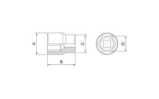 Llave Tubo Hex. Tramontina Pro 44831 enc.1/2" 27mm Llave Tubo Hex. Tramontina Pro 44831 enc.1/2" 27mm