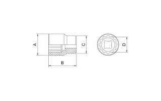 Llave Tubo Estr. Tramontina Pro 44833 enc.1/2 23mm Llave Tubo Estr. Tramontina Pro 44833 enc.1/2 23mm