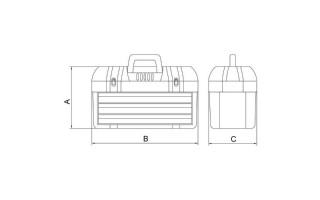 Caja de Herramientas Tramontina Pro Profibox Caja de Herramientas Tramontina Pro Profibox