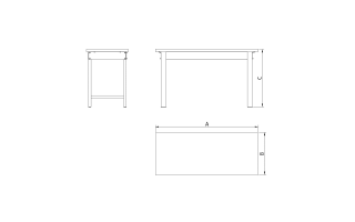 Banco de Trabajo Tramontina Pro 44950 160x65x90cm Banco de Trabajo Tramontina Pro 44950 160x65x90cm