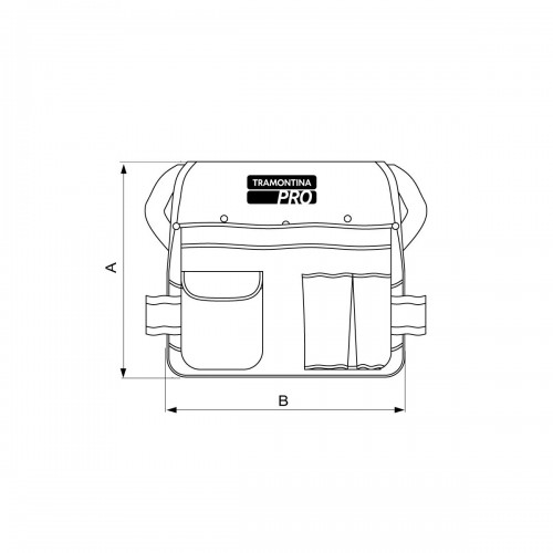 Cinturón Porta Herramientas Tramontina Pro 44952 Nylon
