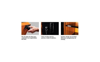 Armario Tramontina Pro 44955 Metal 183x57x55cm 1 puerta Armario Tramontina Pro 44955 Metal 183x57x55cm 1 puerta