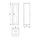 Armario Tramontina Pro 44955 Metal 183x57x55cm 1 puerta