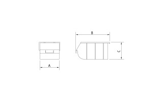 Bandeja Plástica Tramontina Pro Bin Nº5 155x250x120mm