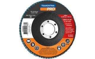 Disco Flap Tramontina Pro 45104 115mm G60 Disco Flap Tramontina Pro 45104 115mm G60