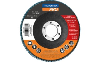 Disco Flap Tramontina Pro 45104 115mm G80 Disco Flap Tramontina Pro 45104 115mm G80