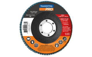 Disco Flap Tramontina Pro 45104 115mm G40 Disco Flap Tramontina Pro 45104 115mm G40