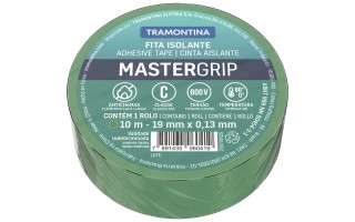 Cinta Aisladora Tramontina MasterGrip 19mm 10m Verde Cinta Aisladora Tramontina MasterGrip 19mm 10m Verde