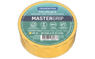 Cinta Aisladora Tramontina MasterGrip 19mm 10m Amarillo Cinta Aisladora Tramontina MasterGrip 19mm 10m Amarillo