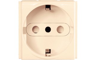 Toma Tramontina Universal 57119 Schuko 2P+T Beige Toma Tramontina Universal 57119 Schuko 2P+T Beige