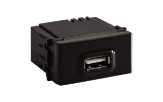 Toma Tramontina Universal 57215 USB 1,5A Negro Toma Tramontina Universal 57215 USB 1,5A Negro