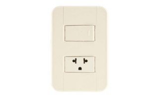 Interruptor Tramontina Tablet unipolar + Toma 2P+T Beige Interruptor Tramontina Tablet unipolar + Toma 2P+T Beige