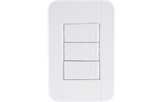 Interruptor Triple Tramontina Tablet 57240 unipolar Blanco Interruptor Triple Tramontina Tablet 57240 unipolar Blanco