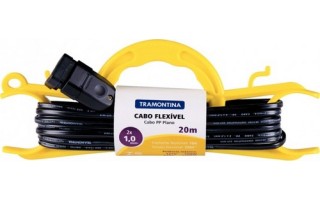 Cable Prolongador Tramontina 57501 10A 20m con enrollador Cable Prolongador Tramontina 57501 10A 20m con enrollador
