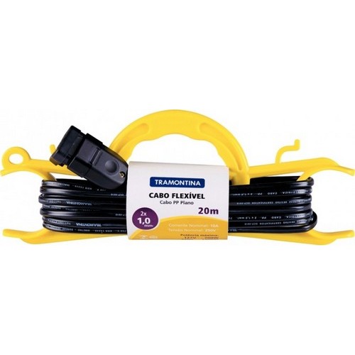 Cable Prolongador Tramontina 57501 10A 20m con enrollador