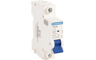 Llave Termomagnética Tramontina TDJ6 58011 6kA 1x10A Llave Termomagnética Tramontina TDJ6 58011 6kA 1x10A