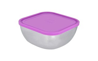 Envase Cuadrado Tramontina Freezinox 61221 16cm 1,2L Lila Envase Cuadrado Tramontina Freezinox 61221 16cm 1,2L Lila
