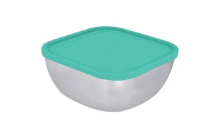 Envase Cuadrado Tramontina Freezinox 61221 16cm 1,2L Verde