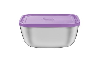 Envase Cuadrado Tramontina Freezinox 61221 19cm 2,4L Lila