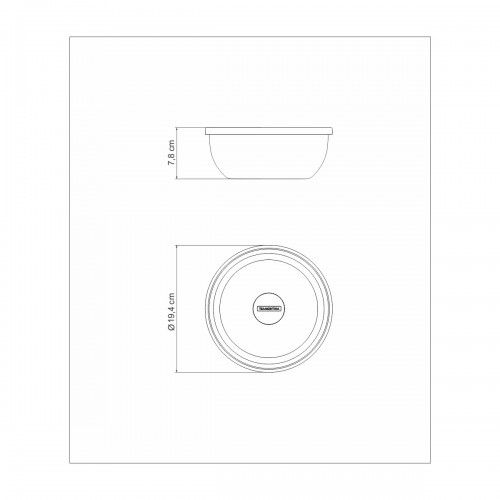 Bowl con Tapa Tramontina Freezinox 61222 20cm 1,6L